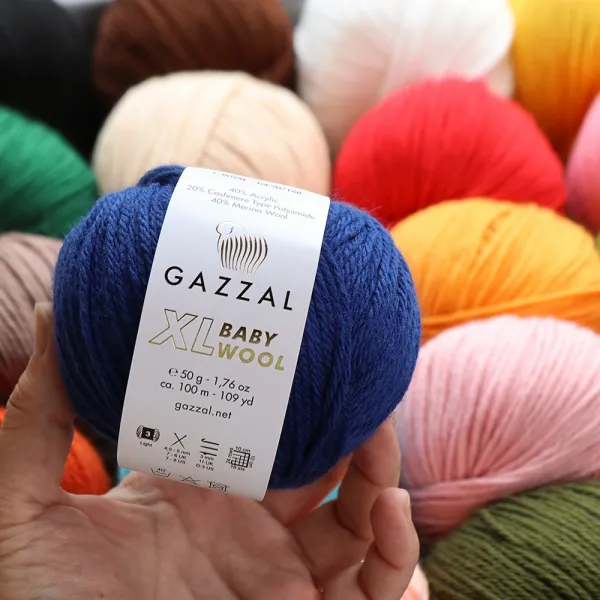 Gazzal XL Baby Wool, Горчица №842 – купить | Candy Yarn