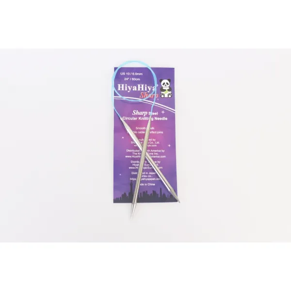 Спицы неразъемные круговые 6.00мм-60см Sharp Fixed Circulars, Hiya Hiya – купить | Candy Yarn