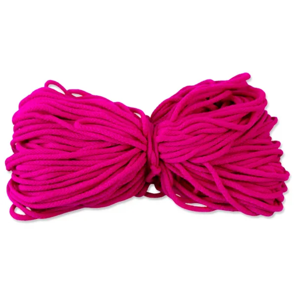 Шнур акриловый для сумок, Розовая фуксия 6 мм*50 м – купить | Candy Yarn