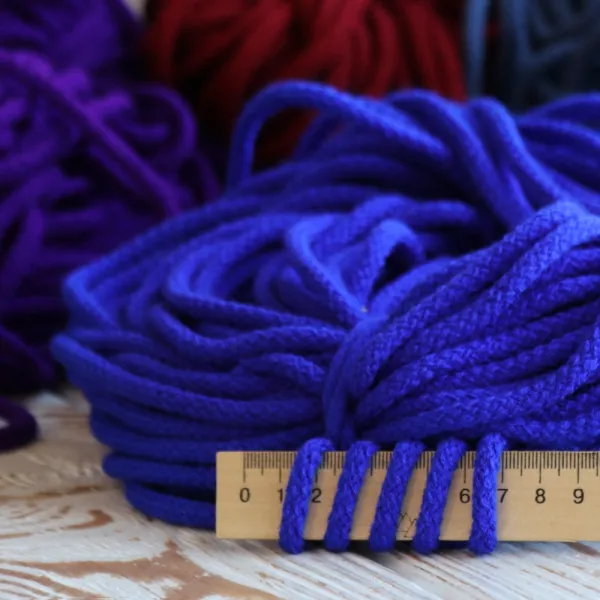 Шнур акриловый для сумок, Розовая фуксия 6 мм*50 м – купить | Candy Yarn