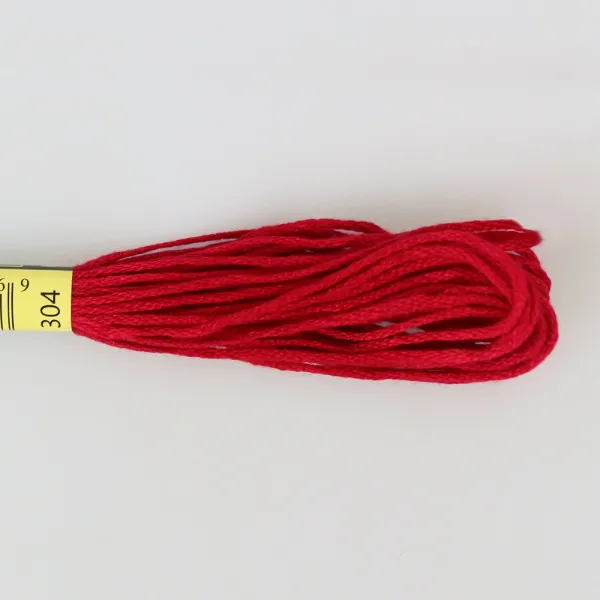 Нитка мулине, №304 Рождественский красный, средний – купить | Candy Yarn