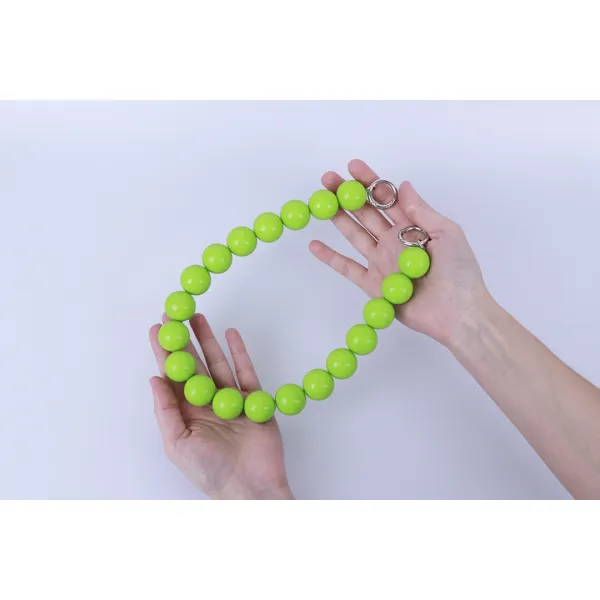 Ручка для сумки, намистини, салатовая, 50 см, акрил – купити | Candy Yarn