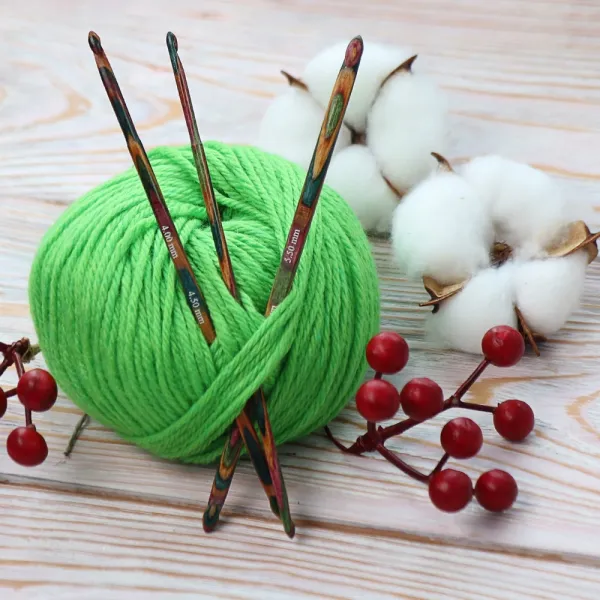 Крючок двухсторонний 4.00мм-4.50мм Symfonie Wood, KnitPro – купить | Candy Yarn