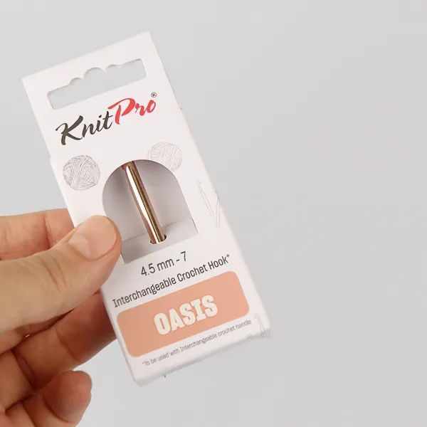 Крючок сменный односторонний 4.50 мм, Oasis Rose Gold KnitPro – купить | Candy Yarn