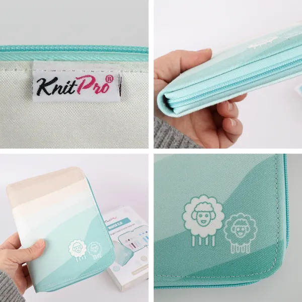 Набор односторонних крючков 2.00мм-6.00мм, 9шт Deluxe Waves Aluminium, KnitPro – купить | Candy Yarn