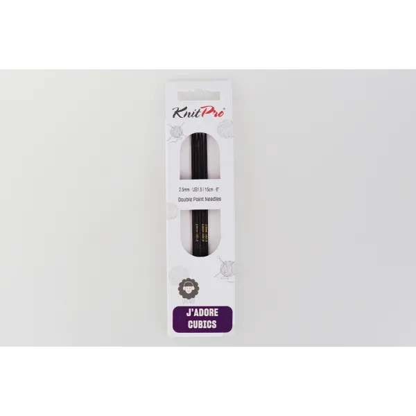 Спиці шкарпеткові 2.50mm-15cm J'adore Cubics, KnitPro – купити | Candy Yarn