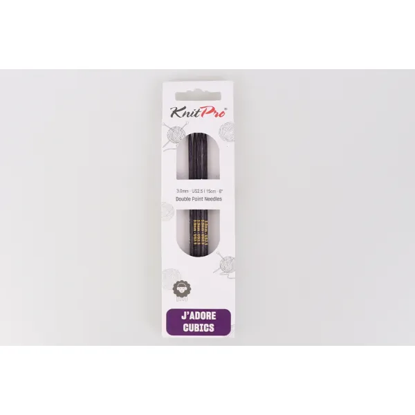 Спиці шкарпеткові 3.00mm-15cm J'adore Cubics, KnitPro – купити | Candy Yarn