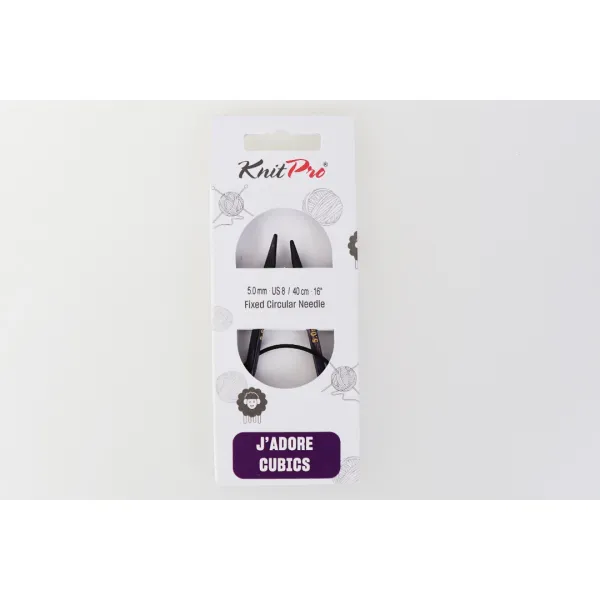 Спицы круговые 5.00мм-40см J'adore Cubics, KnitPro – купить | Candy Yarn