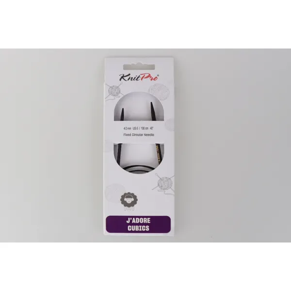 Спиці кругові 4.00мм-100см J'adore Cubics, KnitPro – купити | Candy Yarn