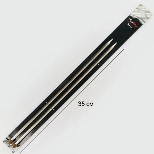 Спиці прямі 6.50mm-35cm Nova Metal KnitPro – купити | Candy Yarn