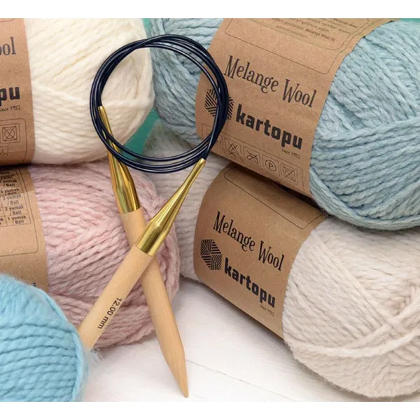 Спиці кругові 3.75mm-40cm Basix Birch Wood, KnitPro – купити | Candy Yarn