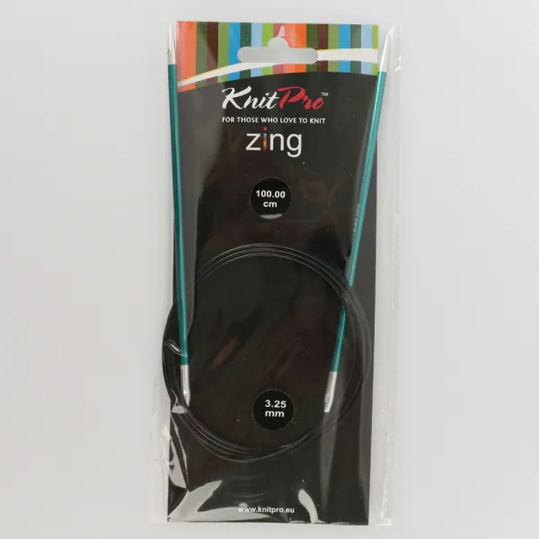 Спицы круговые 3.25мм-100см Zing, KnitPro – купить | Candy Yarn
