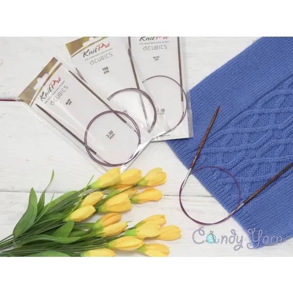 Спиці кругові 4.00мм-100см Cubics Symfonie-Rose, KnitPro – купити | Candy Yarn