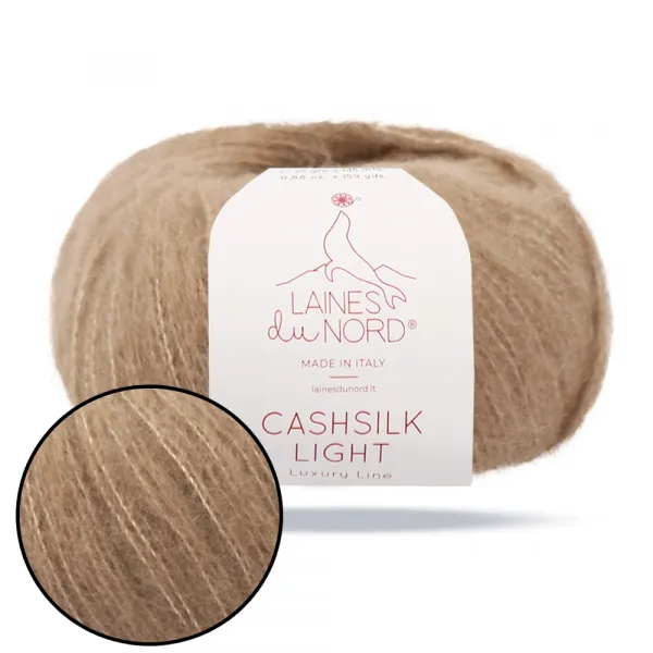 Laines du Nord Cashsilk Light, Бежевий №3012, пряжа з кашеміром та шовком – купити | Candy Yarn