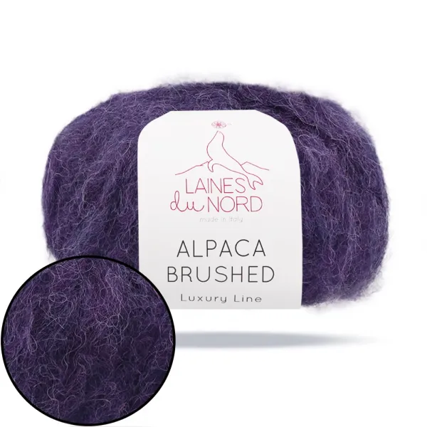 Laines du Nord Alpaca Brushed, Фіолет №6, пряжа з альпаки та вовни – купити | Candy Yarn
