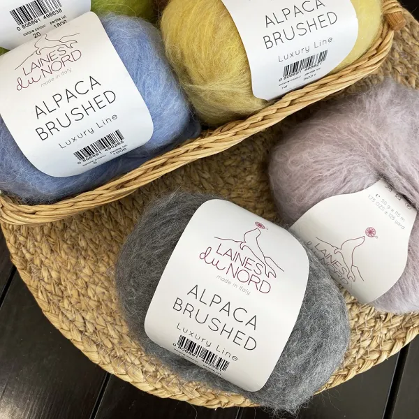 Laines du Nord Alpaca Brushed, Светло-серый №17, пряжа с альпаки и шерсти – купить | Candy Yarn