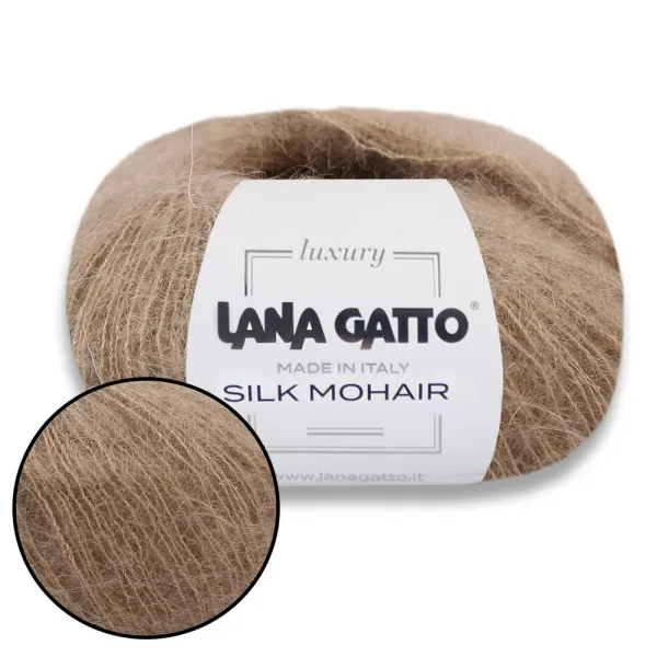 Lana Gatto Silk Mohair, Бежевый №30139 – купить | Candy Yarn