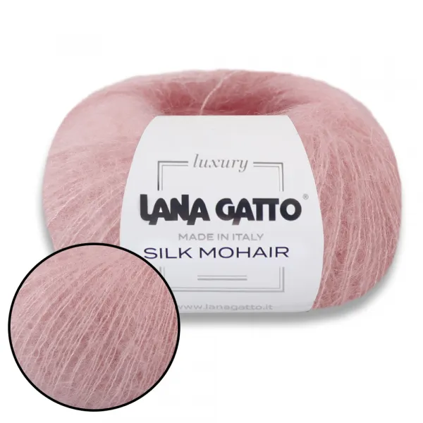 Lana Gatto Silk Mohair, Персик №6023 – купить | Candy Yarn