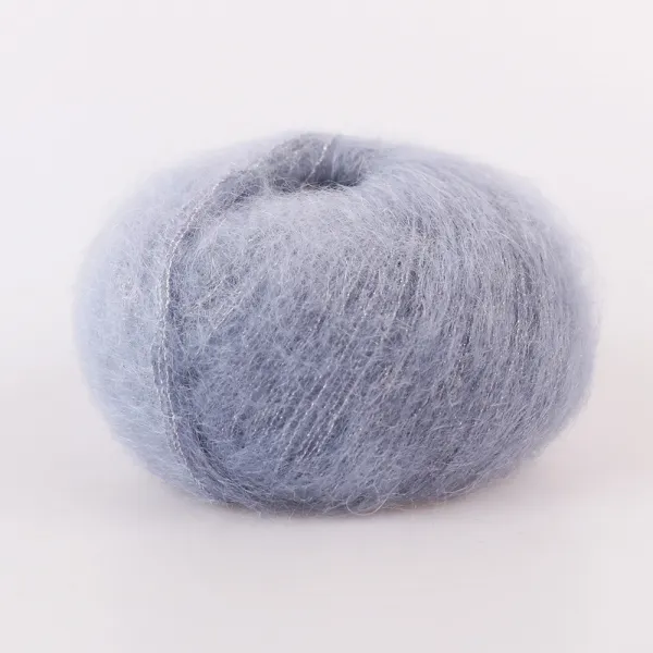 Lana Gatto Silk Mohair Lux, Сіра перлина №6033 – купити | Candy Yarn