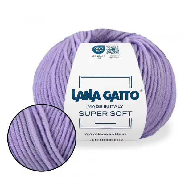 Lana Gatto Super Soft, Бузок №10180 – купити | Candy Yarn