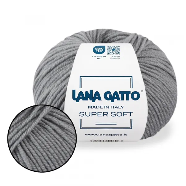 Lana Gatto Super Soft, Сірий №14126 – купити | Candy Yarn