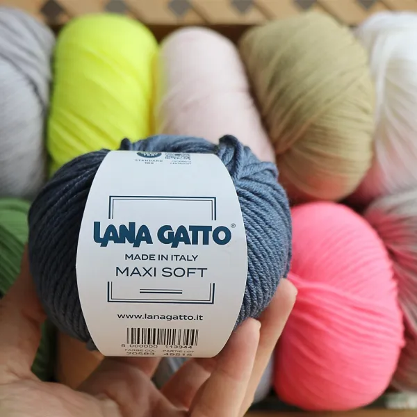 Lana Gatto Maxi Soft, Желтый неон №1787 – купить | Candy Yarn