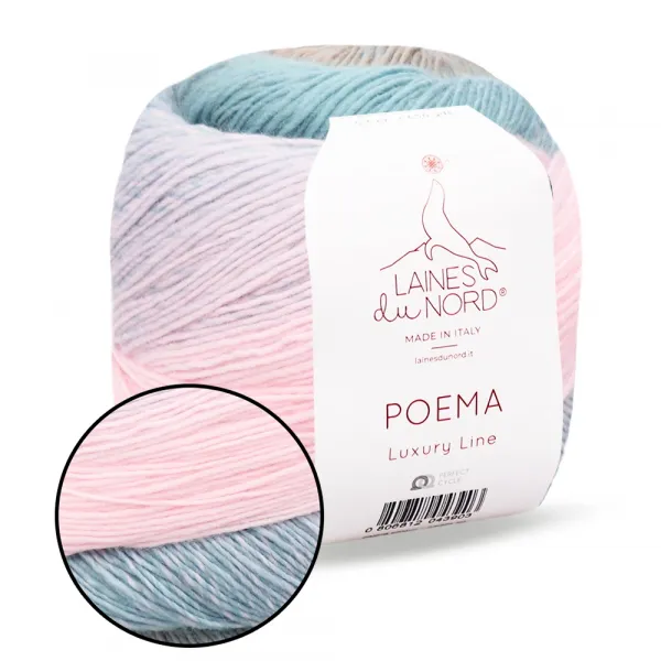 Laines du Nord Poema №300 вовняна пряжа 150г/600м – купити | Candy Yarn