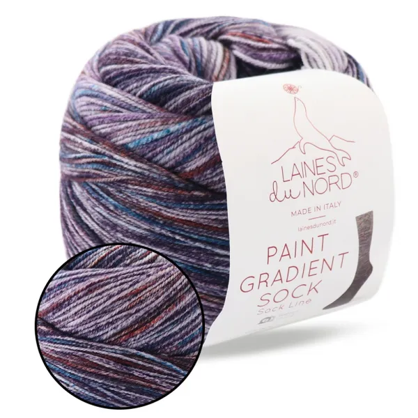 Laines du Nord Paint Gradient Sock, шкарпеткова пряжа 100г/420м – купити | Candy Yarn