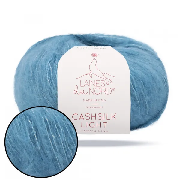 Laines du Nord Cashsilk Light, Крижана пір'їнка №3200, пряжа з кашеміром та шовком – купити | Candy Yarn