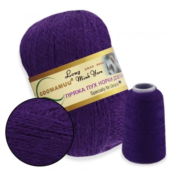 Пряжа из Норки, Баклажан №821 – купить | Candy Yarn