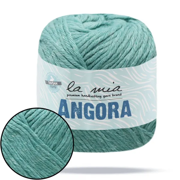 La Mia Angora, Бірюзовий №130 – купити | Candy Yarn