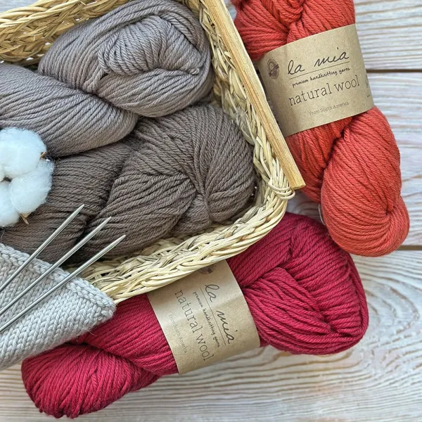 La Mia Natural Wool, Коричневый №207 – купить | Candy Yarn