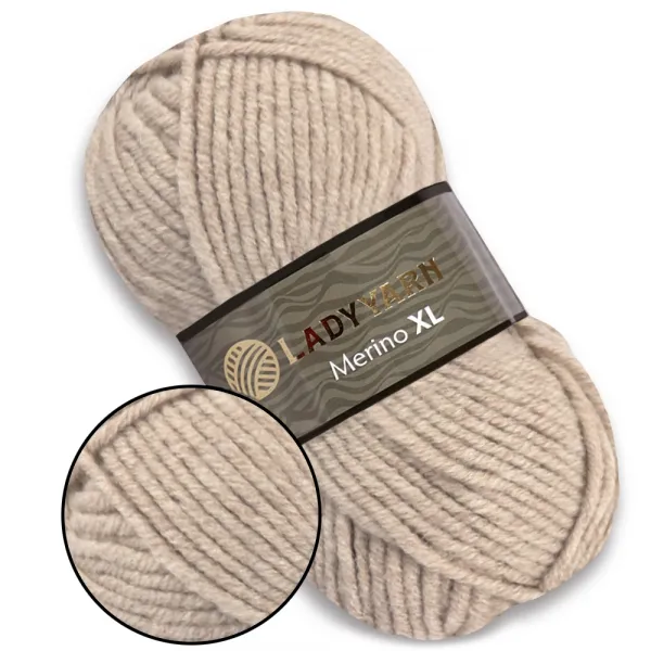 Lady Yarn Merino XL / Мерино ХЛ, 100г/100м вовняна пряжа з акрилом – купити | Candy Yarn
