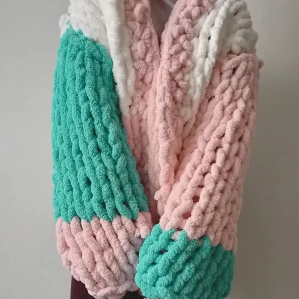Lady Yarn Chunky Blanket, Светло-серый SL1013 – купить | Candy Yarn
