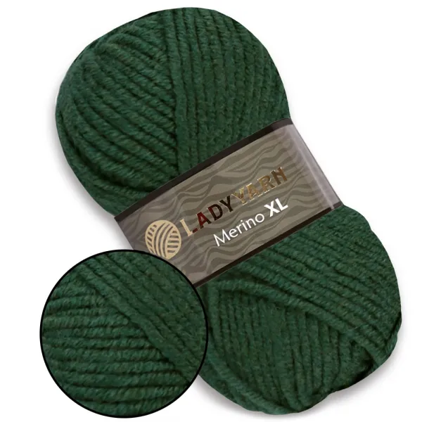 Lady Yarn Merino XL, Зеленый №10 – купить | Candy Yarn