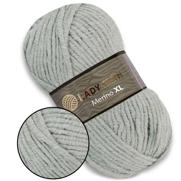 Lady Yarn Merino XL, Світло-сірий №21 – купити | Candy Yarn