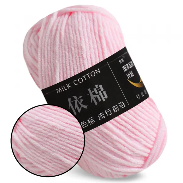 Пряжа Milk Cotton, хлопок с молочным акрилом для вязания 50г/100м – купить | Candy Yarn