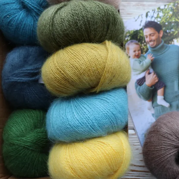 Mondial Dolce Mohair, Хаки №184 – купить | Candy Yarn