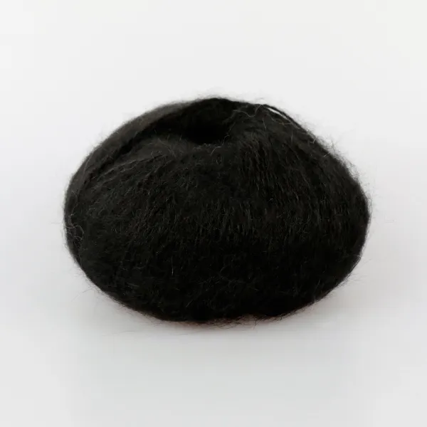 Mondial Dolce Mohair, Чорний №200 – купити | Candy Yarn