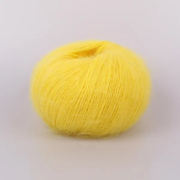 Mondial Dolce Mohair, Желтый №608 – купить | Candy Yarn