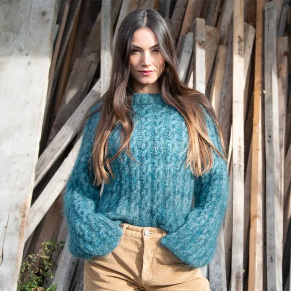 Mondial Mohair Color, Темно-бірюзовий №895 – купити | Candy Yarn