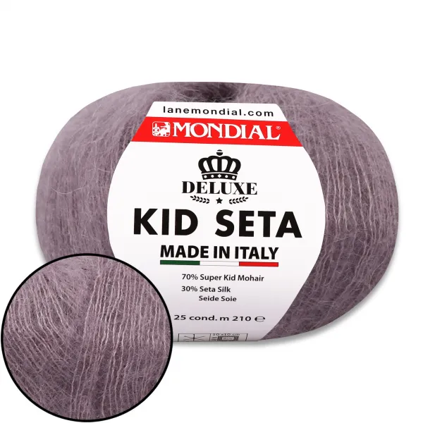Mondial Kid Seta, Аметистовый №389 – купить | Candy Yarn