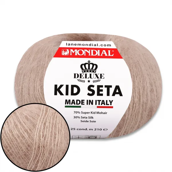 Mondial Kid Seta, Рожева пудра №509 – купити | Candy Yarn
