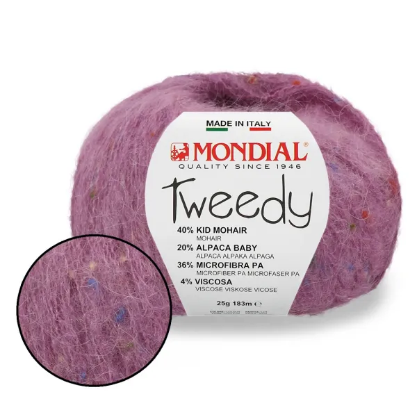Mondial Tweedy, Сирень №705 – купить | Candy Yarn