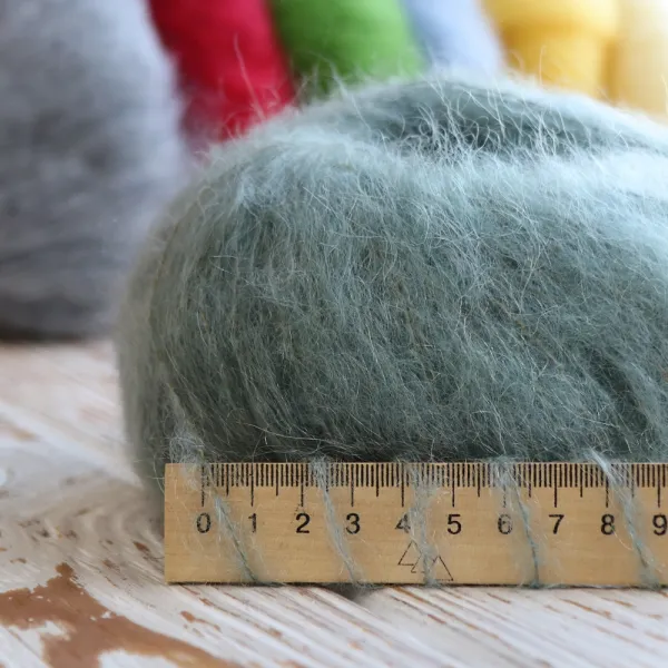 Mondial Lieve 90% Kid mohair, Светлый джинс №593 – купить | Candy Yarn