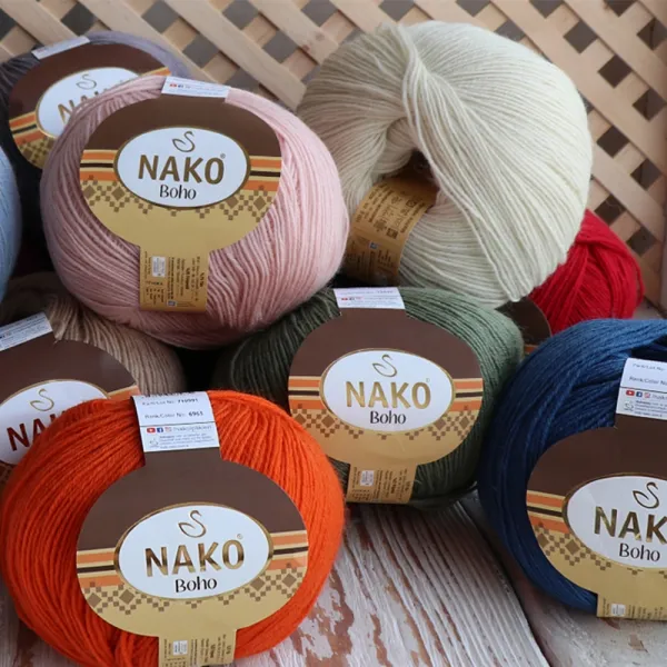 Nako Boho, Фуксия №569 – купить | Candy Yarn