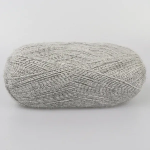 Nako Mohair Delicate, Светло-серый меланж №6128 – купить | Candy Yarn