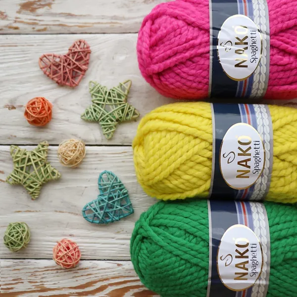 Nako Spaghetti, Зелений №11347 – купити | Candy Yarn