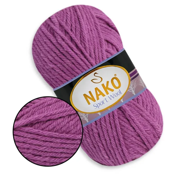 Nako Sport Wool, Орхидея №1048 – купить | Candy Yarn