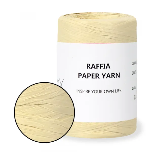 Рафія Paper Yarn, 100% целюлоза 200г/240м – купити | Candy Yarn